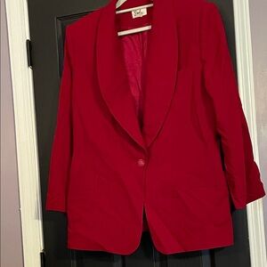 Emily Rose Classic Red Women's Blazer
